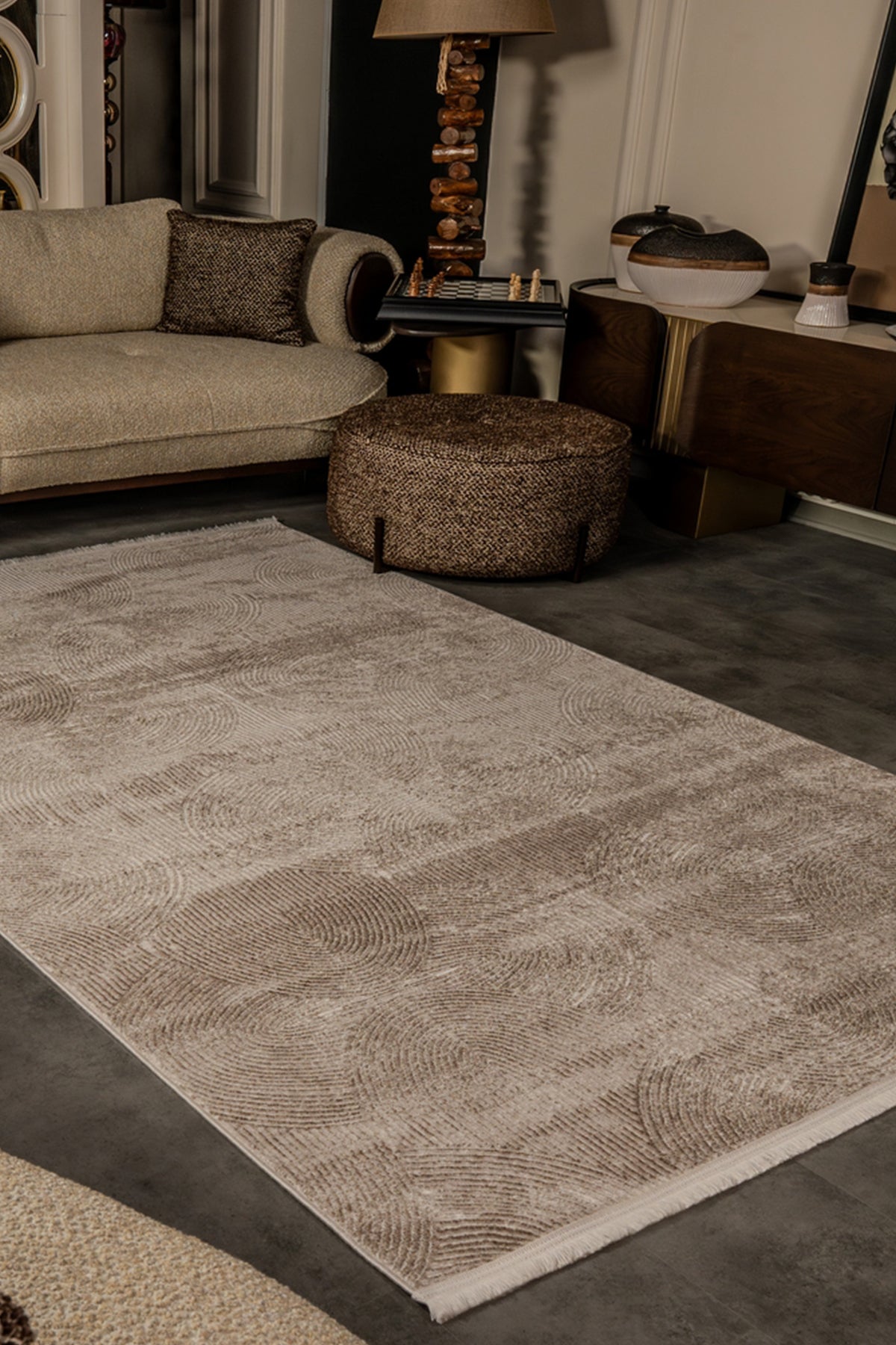 Cunda CN011 Vizon Uzun Ömürlü Yumuşak Dokulu Salon Mutfak Koridor Oturma Odası Yolluk Halı