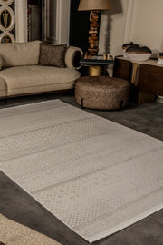 Cunda CN012 Beige Strapazierfähiger, weicher Läufer für Wohnzimmer, Küche, Flur, Aufenthaltsraum