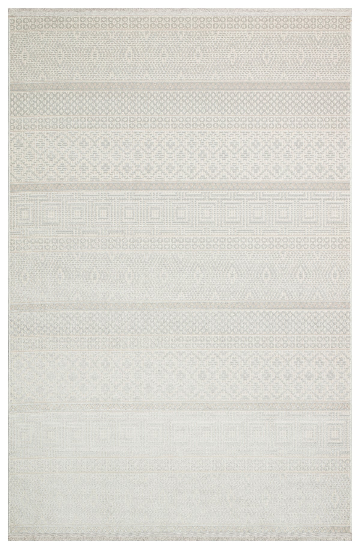 Cunda CN012 Beige Strapazierfähiger, weicher Läufer für Wohnzimmer, Küche, Flur, Aufenthaltsraum