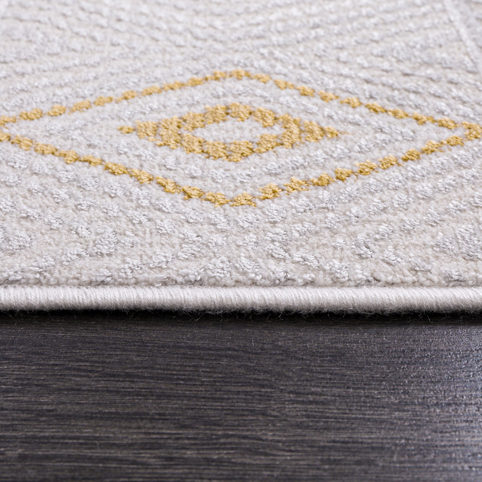 Cunda CN013 Creme Strapazierfähiger, weicher Läuferteppich für Wohnzimmer, Küche, Flur, Aufenthaltsraum