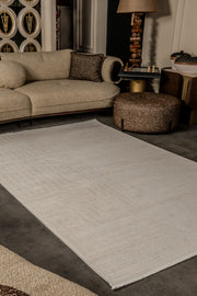 Cunda CN014 Beige Strapazierfähiger, weicher Läufer für Wohnzimmer, Küche, Flur, Aufenthaltsraum