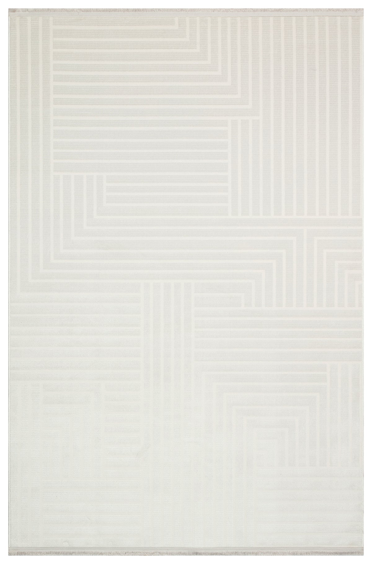 Cunda CN014 Beige Strapazierfähiger, weicher Läufer für Wohnzimmer, Küche, Flur, Aufenthaltsraum