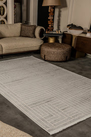 Cunda CN015 Gri Uzun Ömürlü Yumuşak Dokulu Salon Mutfak Koridor Oturma Odası Yolluk Halı