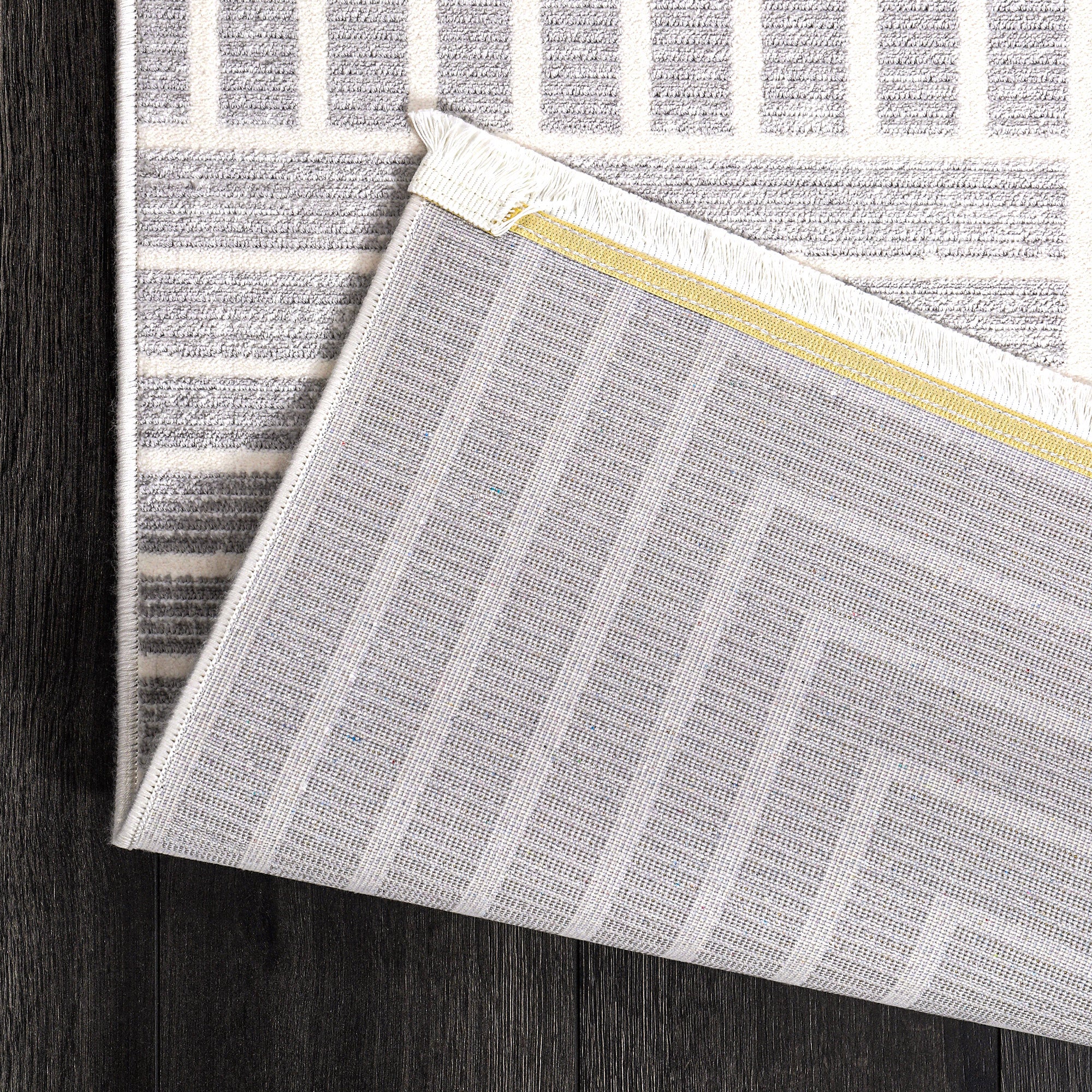 Cunda CN015 Gri Uzun Ömürlü Yumuşak Dokulu Salon Mutfak Koridor Oturma Odası Yolluk Halı