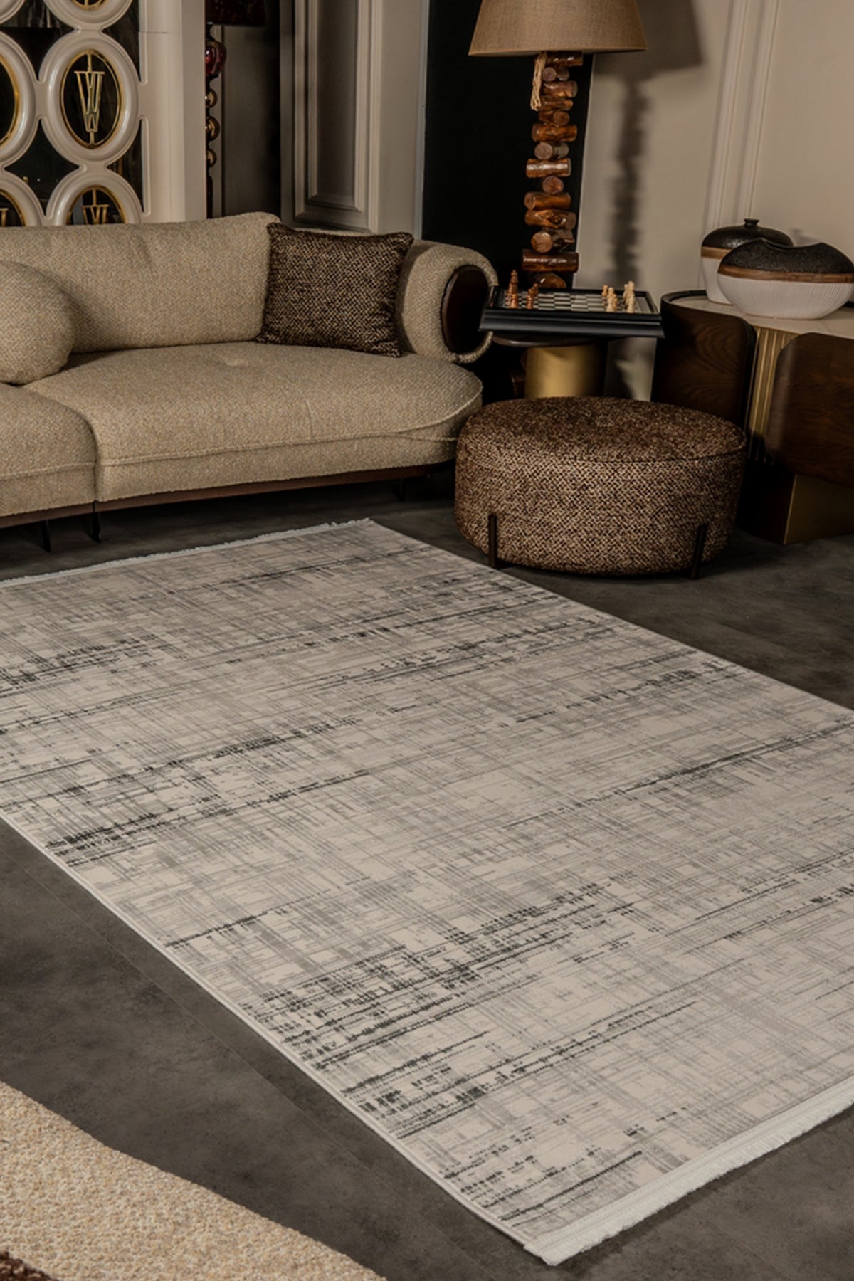 Cunda CN018 Gri Uzun Ömürlü Yumuşak Dokulu Salon Mutfak Koridor Oturma Odası Yolluk Halı