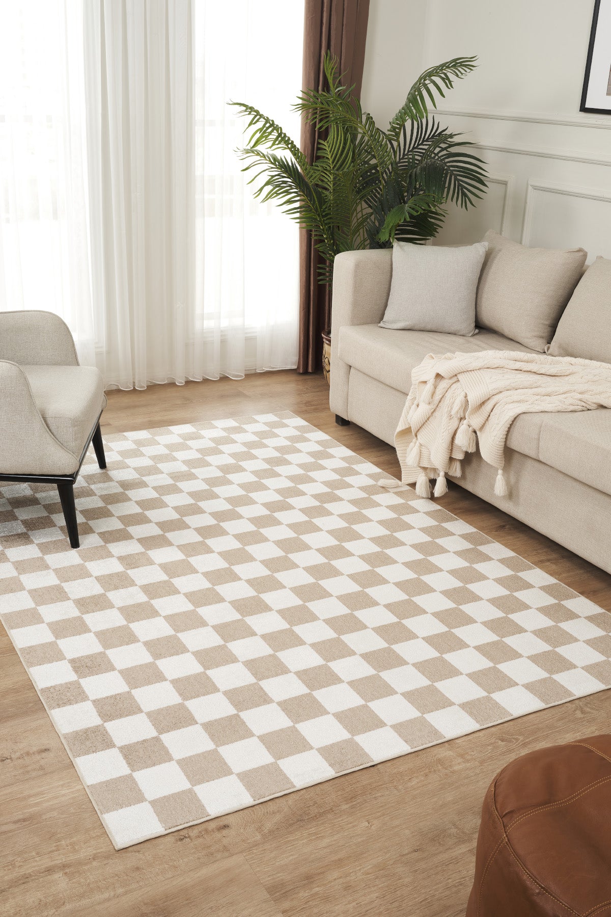 Damas 4001 Kahverengi Hav Toz Vermez Salon Mutfak Koridor Oturma Odası Yolluk Halı Makine Halısı