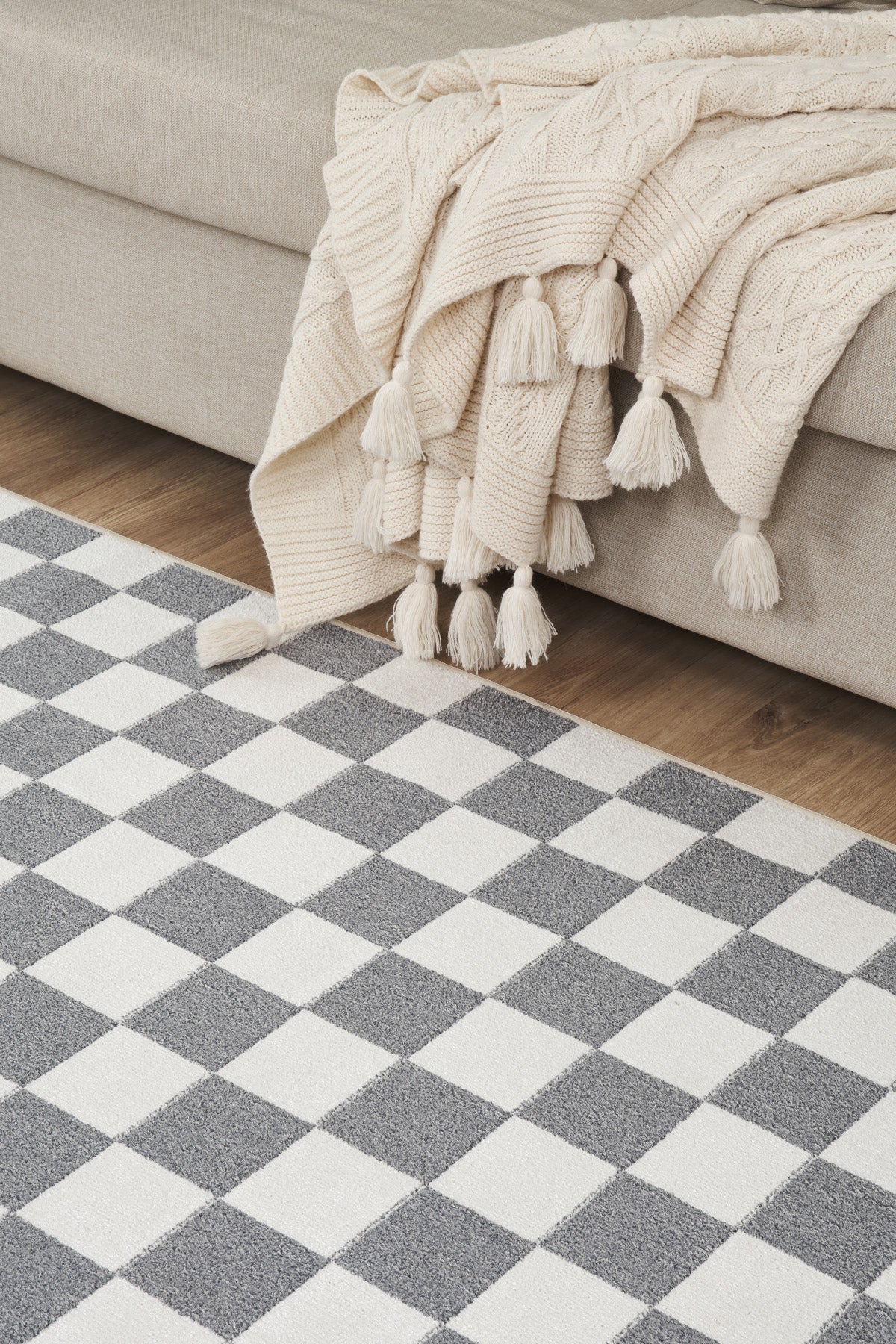 Damas 4004 Antrasit Hav Toz Vermez Salon Mutfak Koridor Oturma Odası Yolluk Halı Makine Halısı