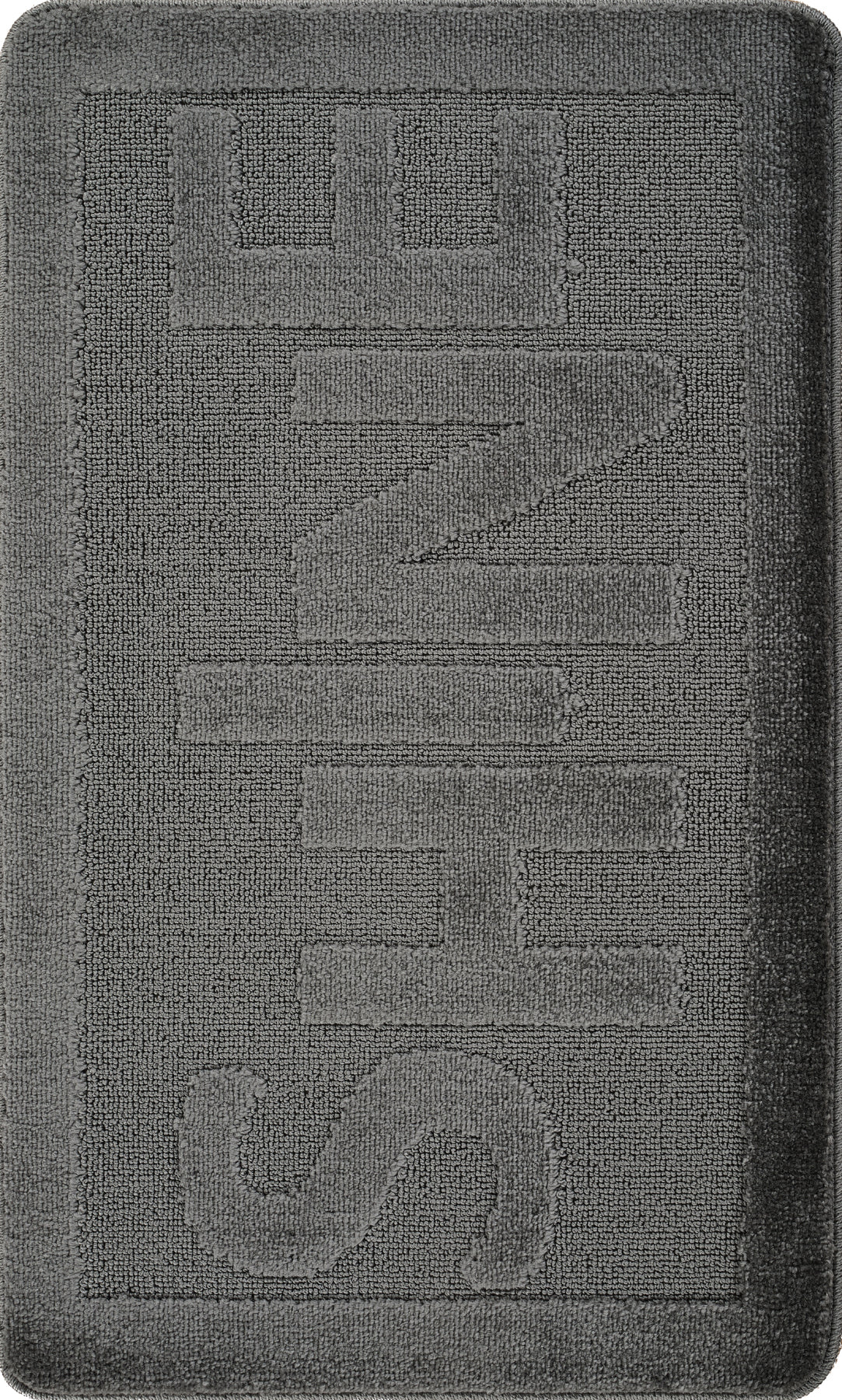 Doğal Kaymaz Taban Banyo Paspas Uzun Ömürlü Yumuşak Dokulu Su Emici Yıkanabilir Yazılı Paspas Shine 60x100