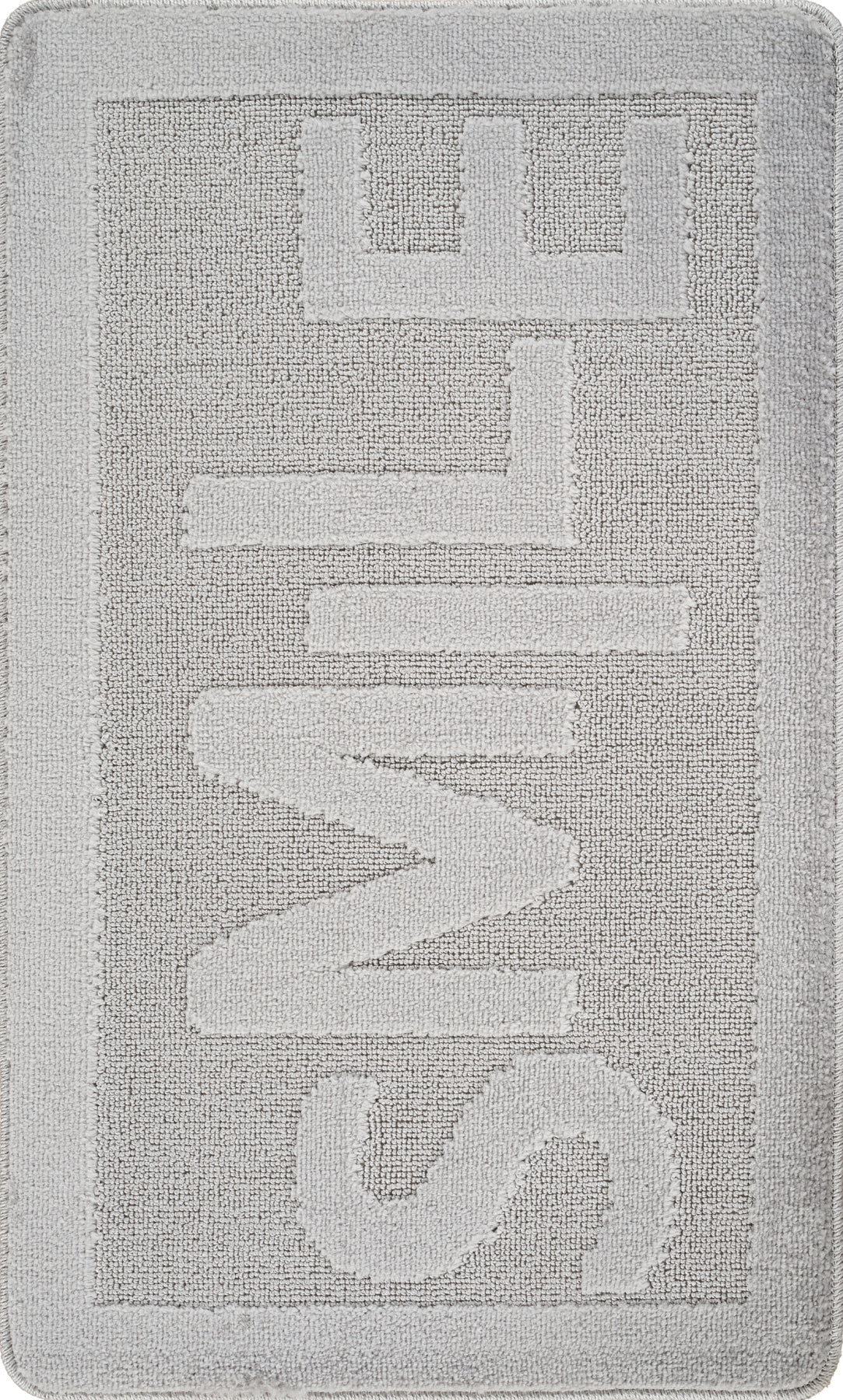 Doğal Kaymaz Taban Banyo Paspas Uzun Ömürlü Yumuşak Dokulu Su Emici Yıkanabilir Yazılı Paspas Smile 60x100