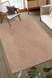 Doku DH002 Brown Non-Shedding, Dust-Free Woven Rug for Living Room, Kitchen, Hallway, Sitting Room