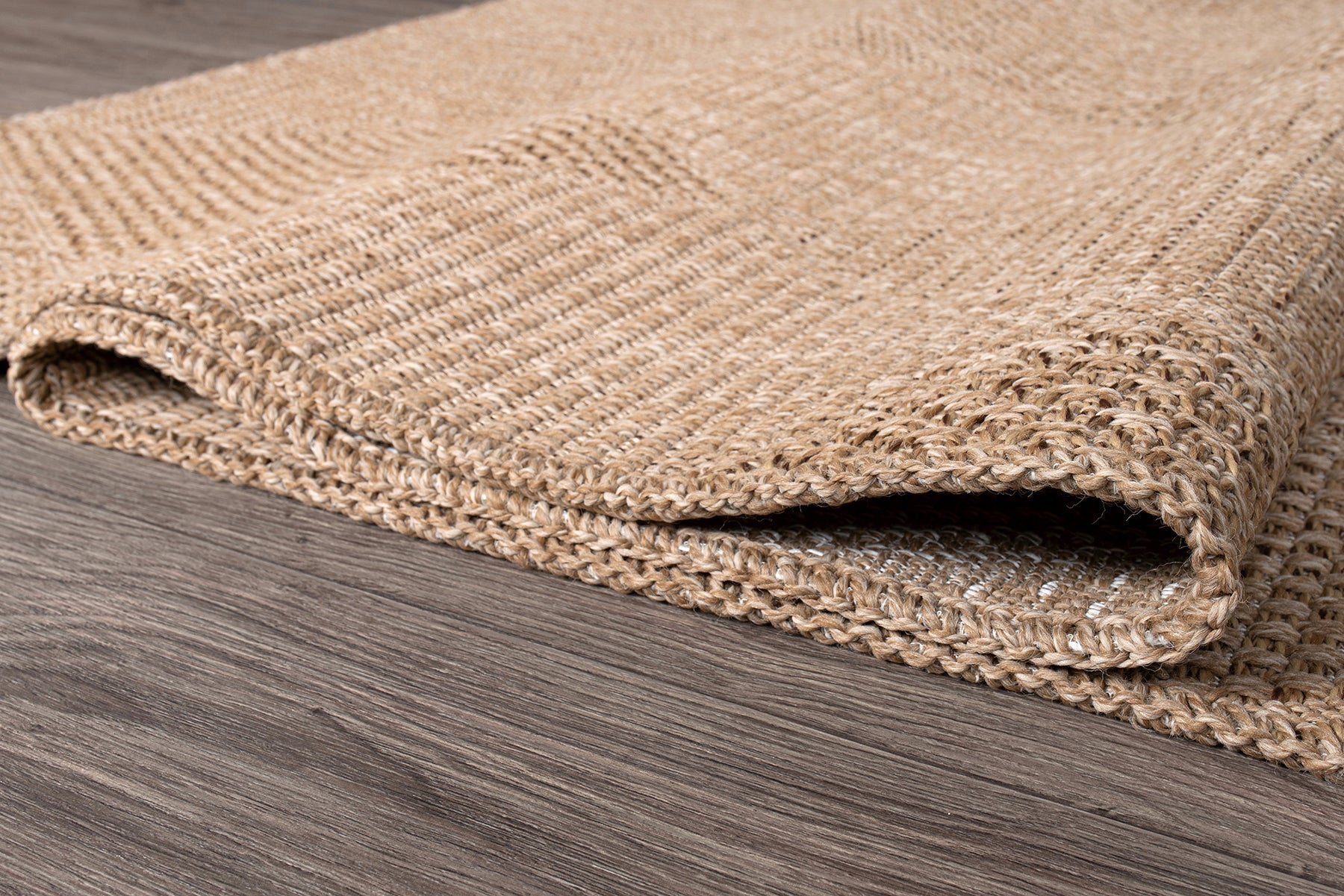 Doku DH002 Brown Non-Shedding, Dust-Free Woven Rug for Living Room, Kitchen, Hallway, Sitting Room