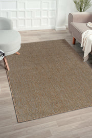 Doku DH006 Kahverengi Hav Toz Vermez Salon Mutfak Koridor Oturma Odası Yolluk Dokuma Kilim