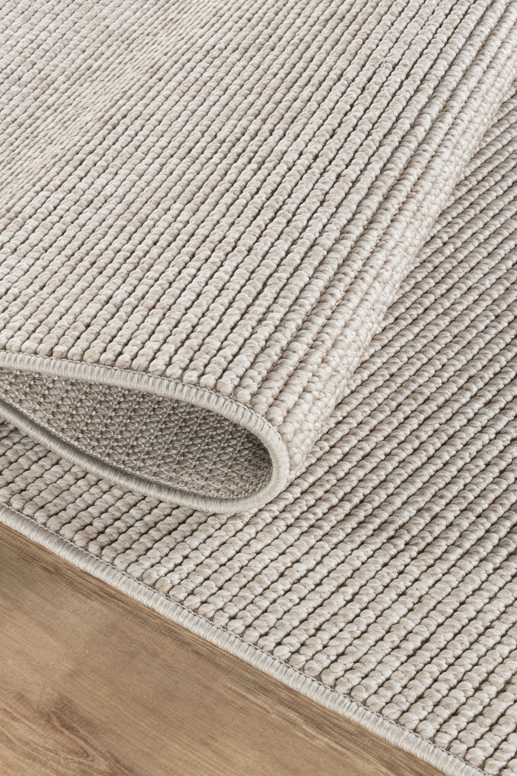 EcoLoop EC001 Weißer, fusselfreier, weicher Läufer für Wohnzimmer, Küche, Flur und Aufenthaltsraum