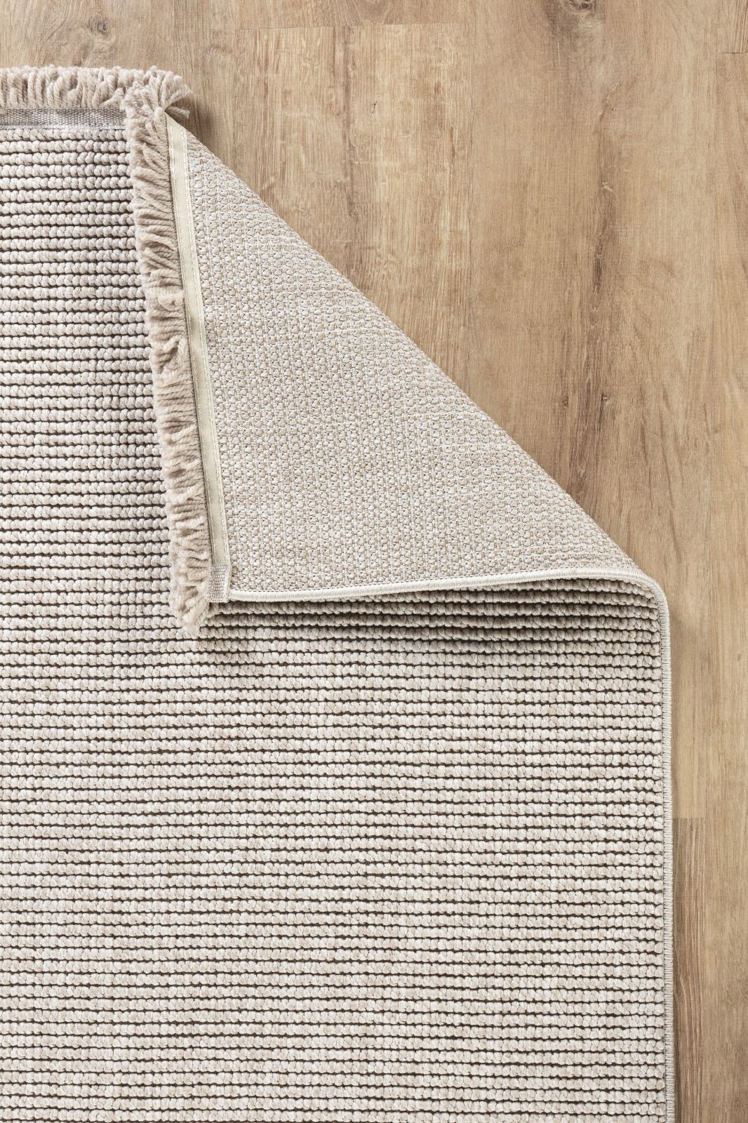 EcoLoop EC001 Weißer, fusselfreier, weicher Läufer für Wohnzimmer, Küche, Flur und Aufenthaltsraum