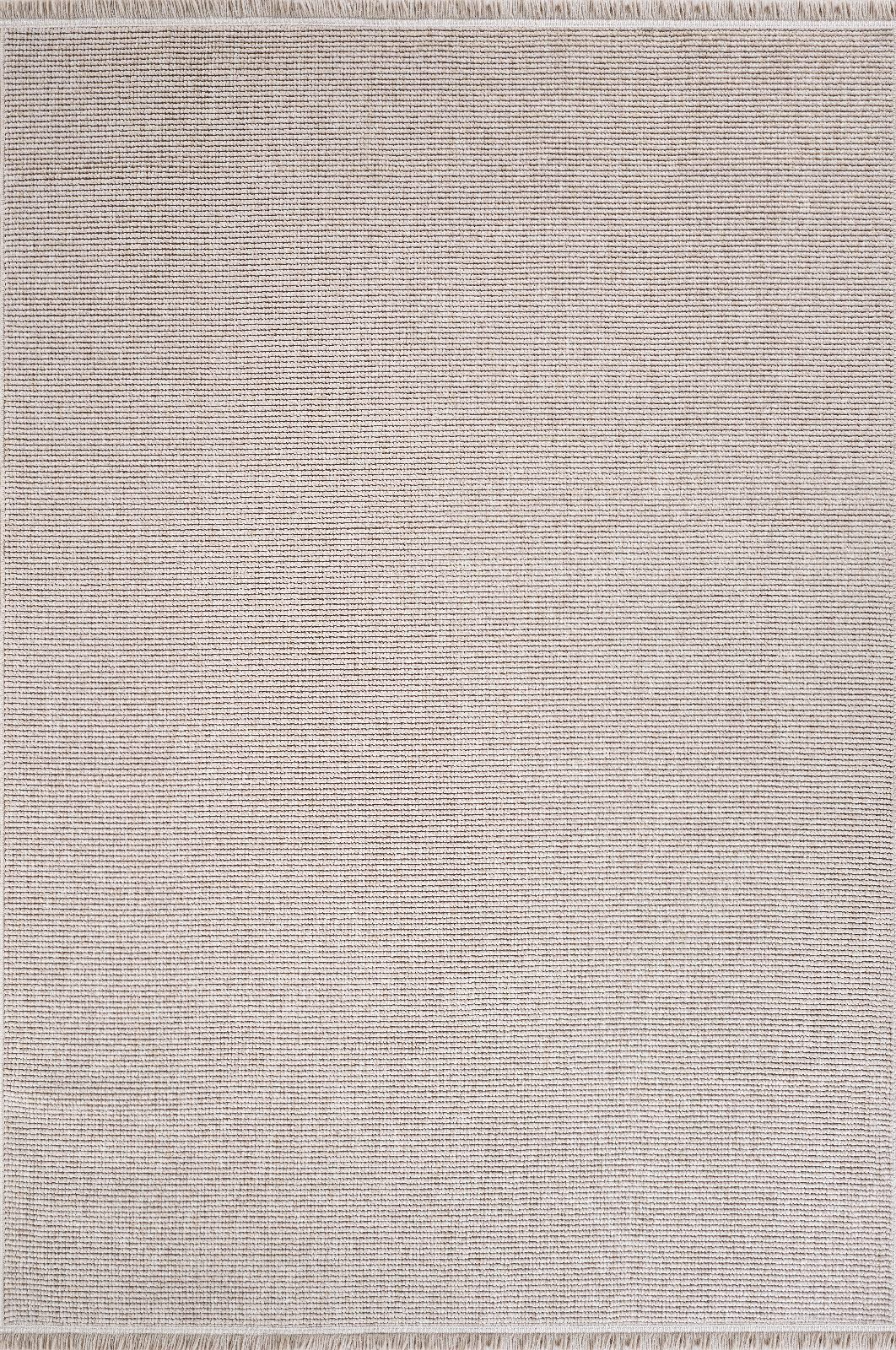 EcoLoop EC001 Weißer, fusselfreier, weicher Läufer für Wohnzimmer, Küche, Flur und Aufenthaltsraum