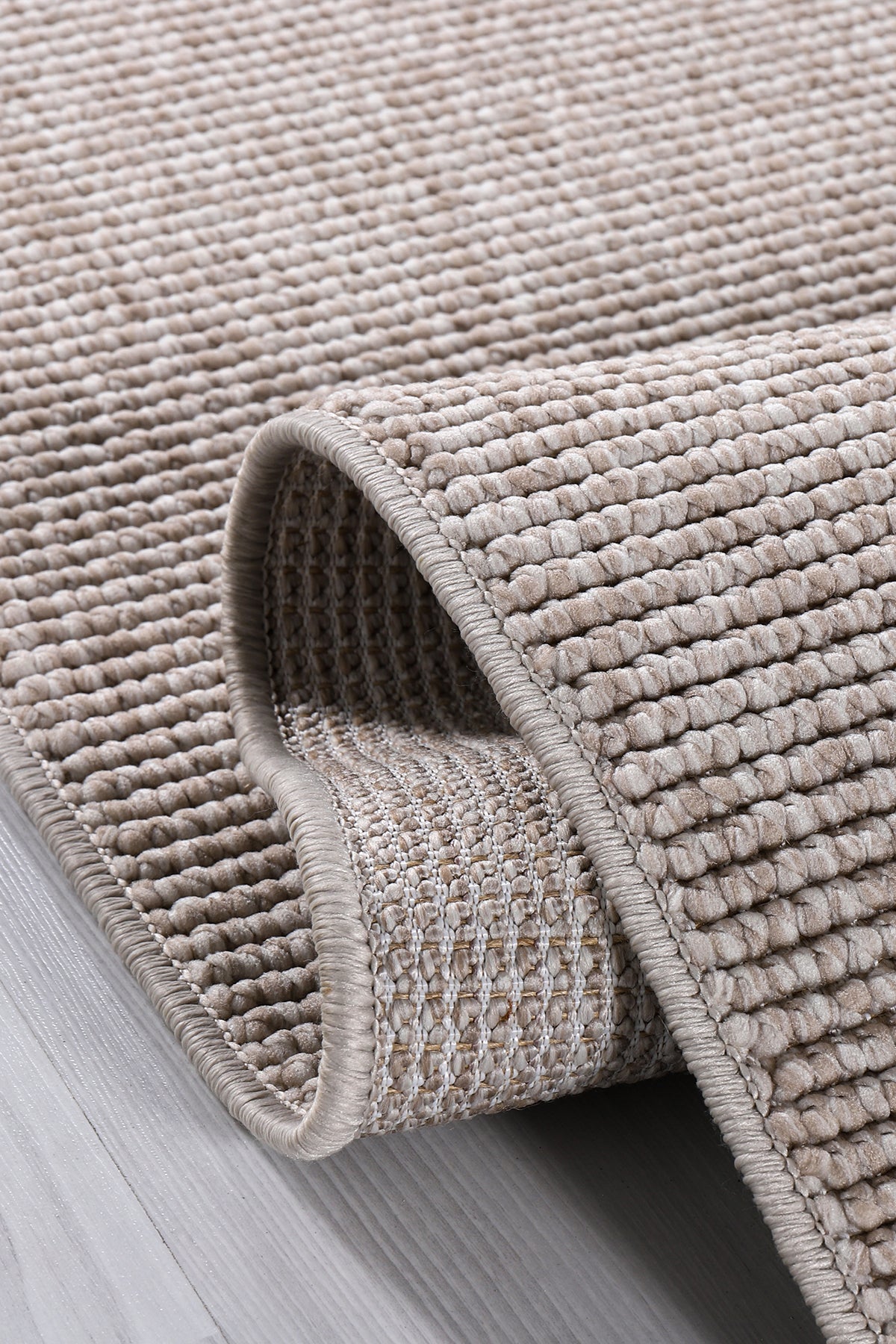 EcoLoop EC003 Bej Hav Toz Vermez Yumuşak Dokulu Salon Mutfak Koridor Oturma Odası Yolluk Halı