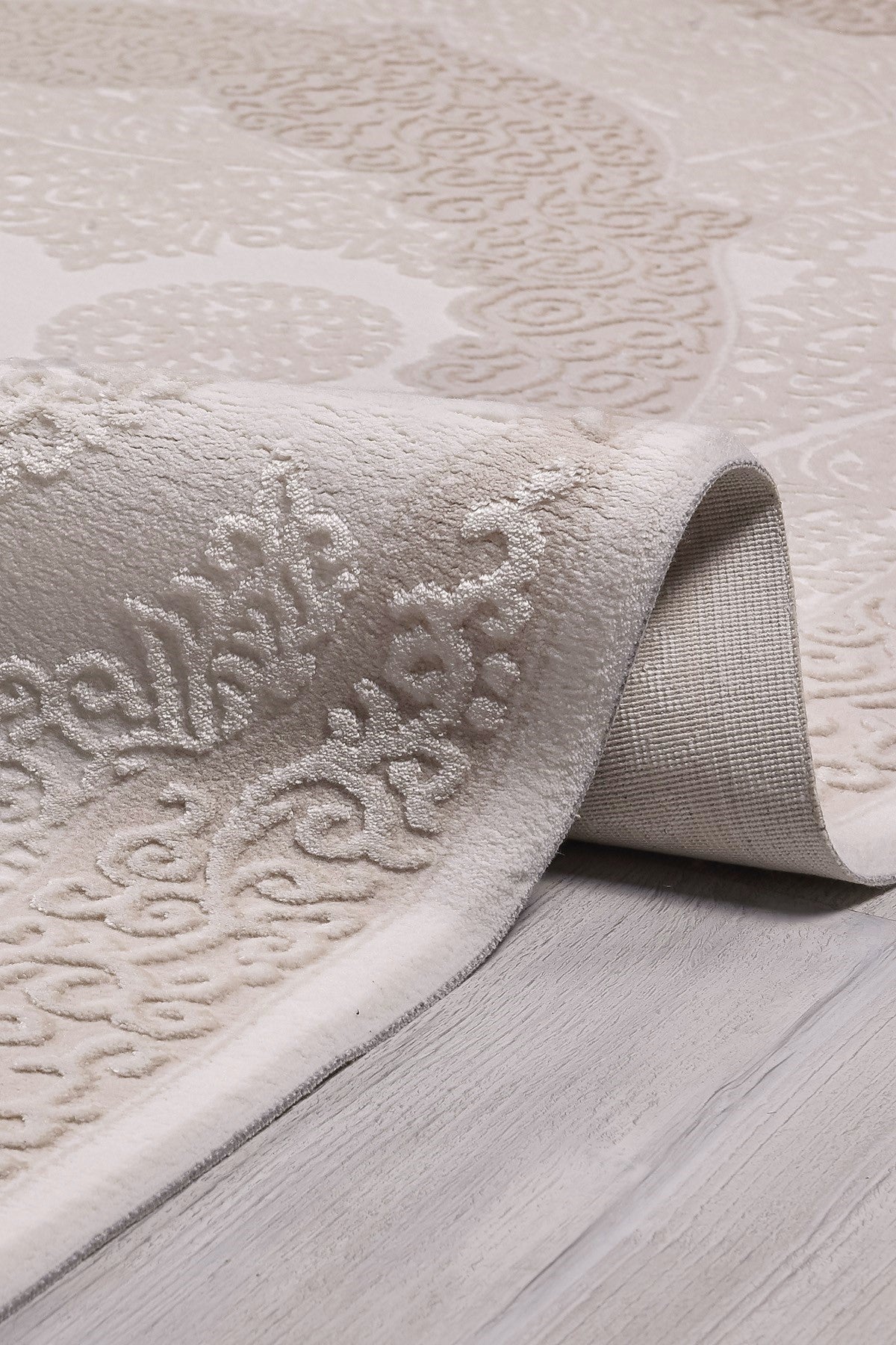 Elkenz 7552 Bej Uzun Ömürlü Yumuşak Dokulu Salon Mutfak Koridor Oturma Odası Yolluk Halı