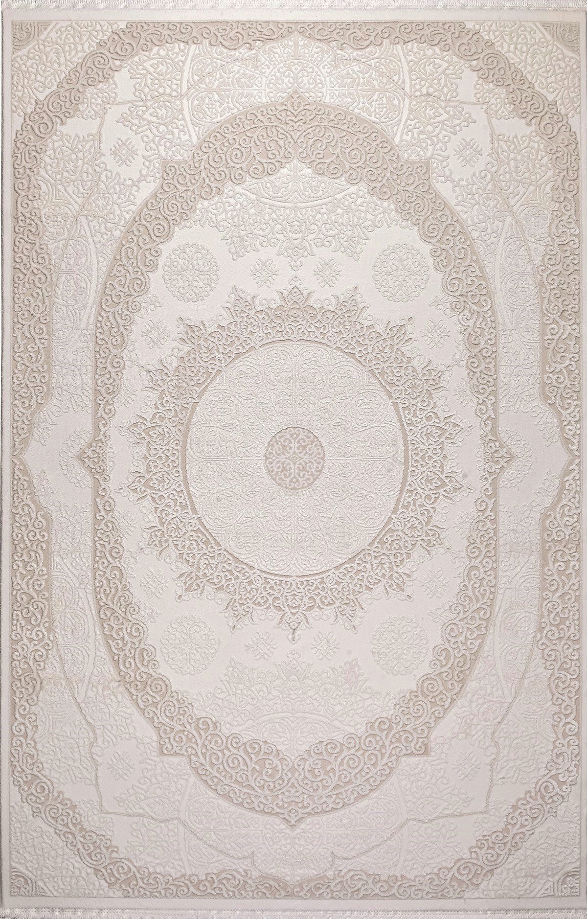 Elkenz 7552 Bej Uzun Ömürlü Yumuşak Dokulu Salon Mutfak Koridor Oturma Odası Yolluk Halı