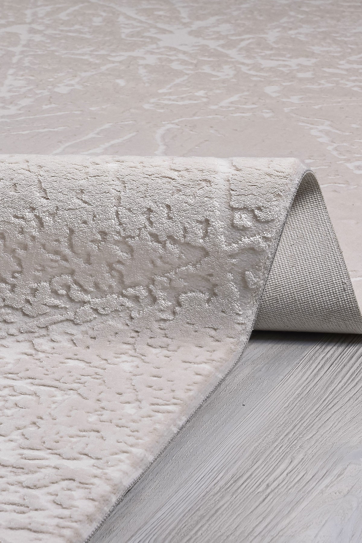 Elkenz 7553 Beyaz Uzun Ömürlü Yumuşak Dokulu Salon Mutfak Koridor Oturma Odası Yolluk Halı