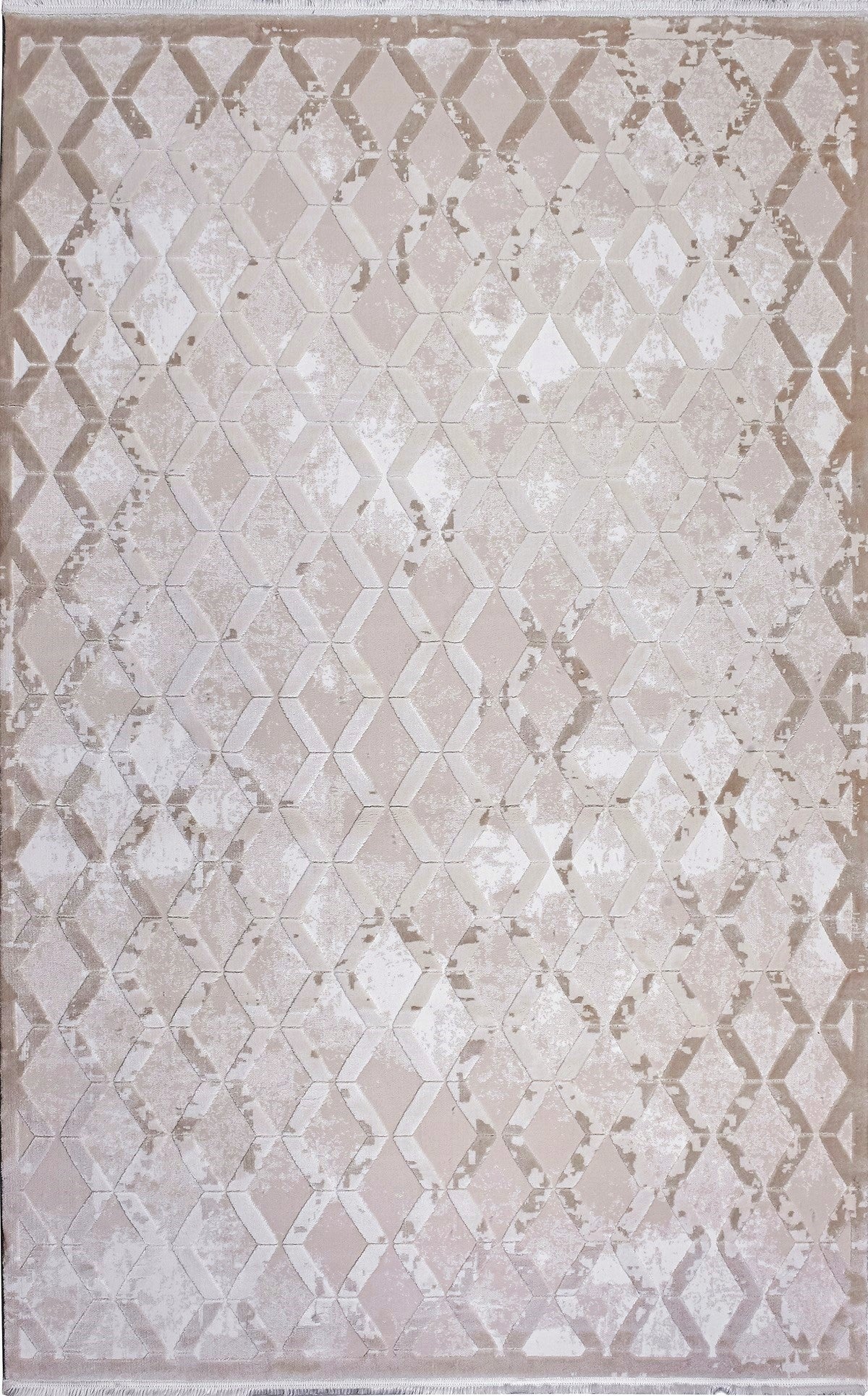 Elkenz 7558 Bej Uzun Ömürlü Yumuşak Dokulu Salon Mutfak Koridor Oturma Odası Yolluk Halı