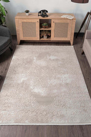 Elkenz 7559 Bej Uzun Ömürlü Yumuşak Dokulu Salon Mutfak Koridor Oturma Odası Yolluk Halı