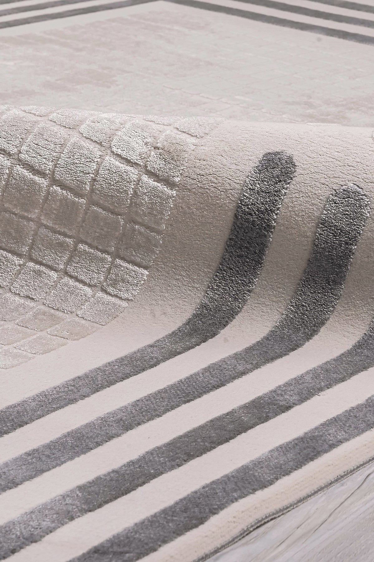 Elkenz 7561 Ekru Uzun Ömürlü Yumuşak Dokulu Salon Mutfak Koridor Oturma Odası Yolluk Halı