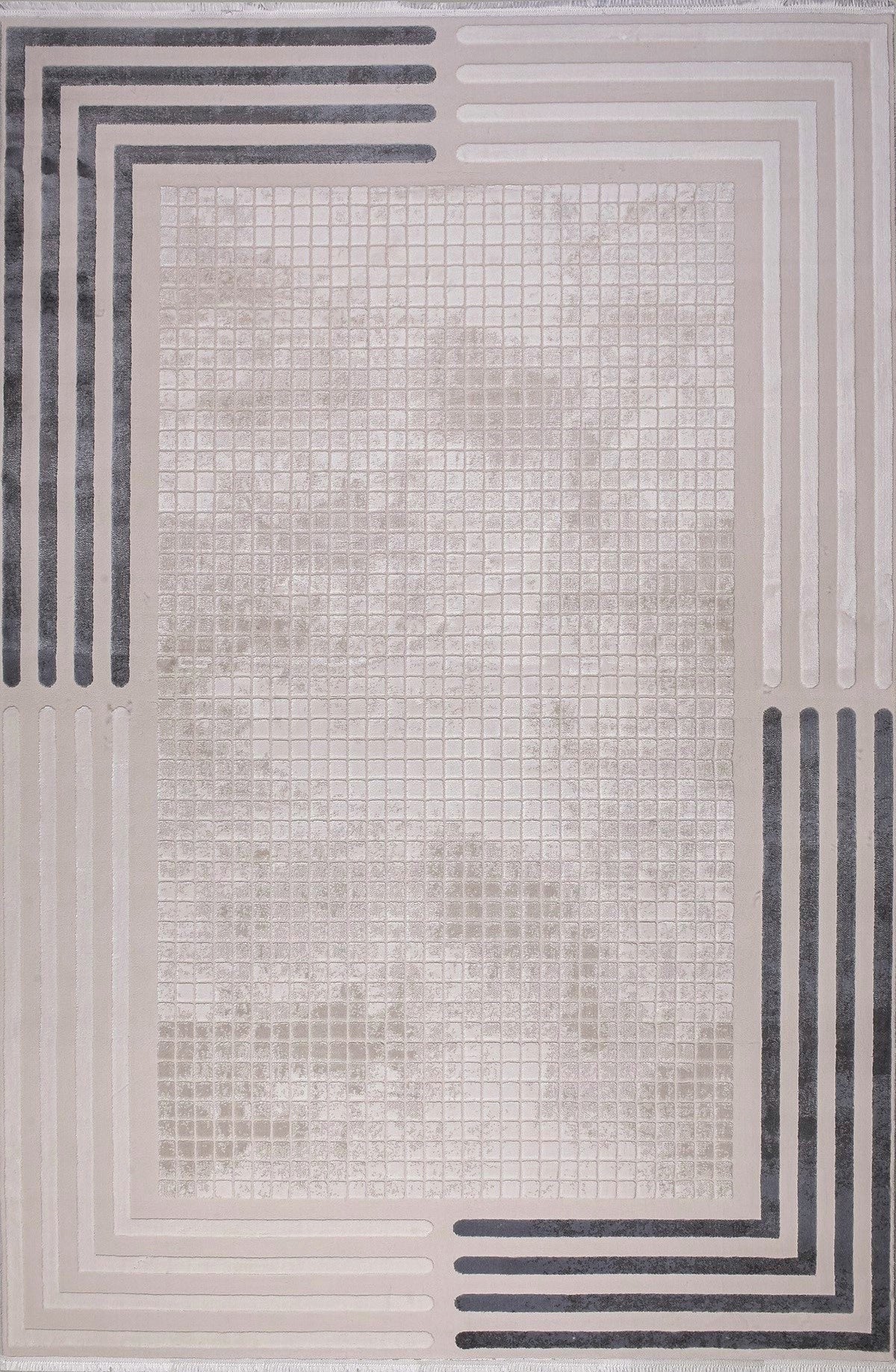 Elkenz 7561 Ekru Uzun Ömürlü Yumuşak Dokulu Salon Mutfak Koridor Oturma Odası Yolluk Halı