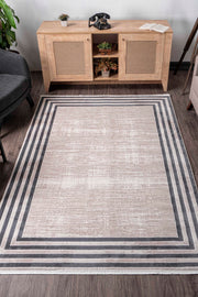 Elkenz 7562 Ekru Uzun Ömürlü Yumuşak Dokulu Salon Mutfak Koridor Oturma Odası Yolluk Halı