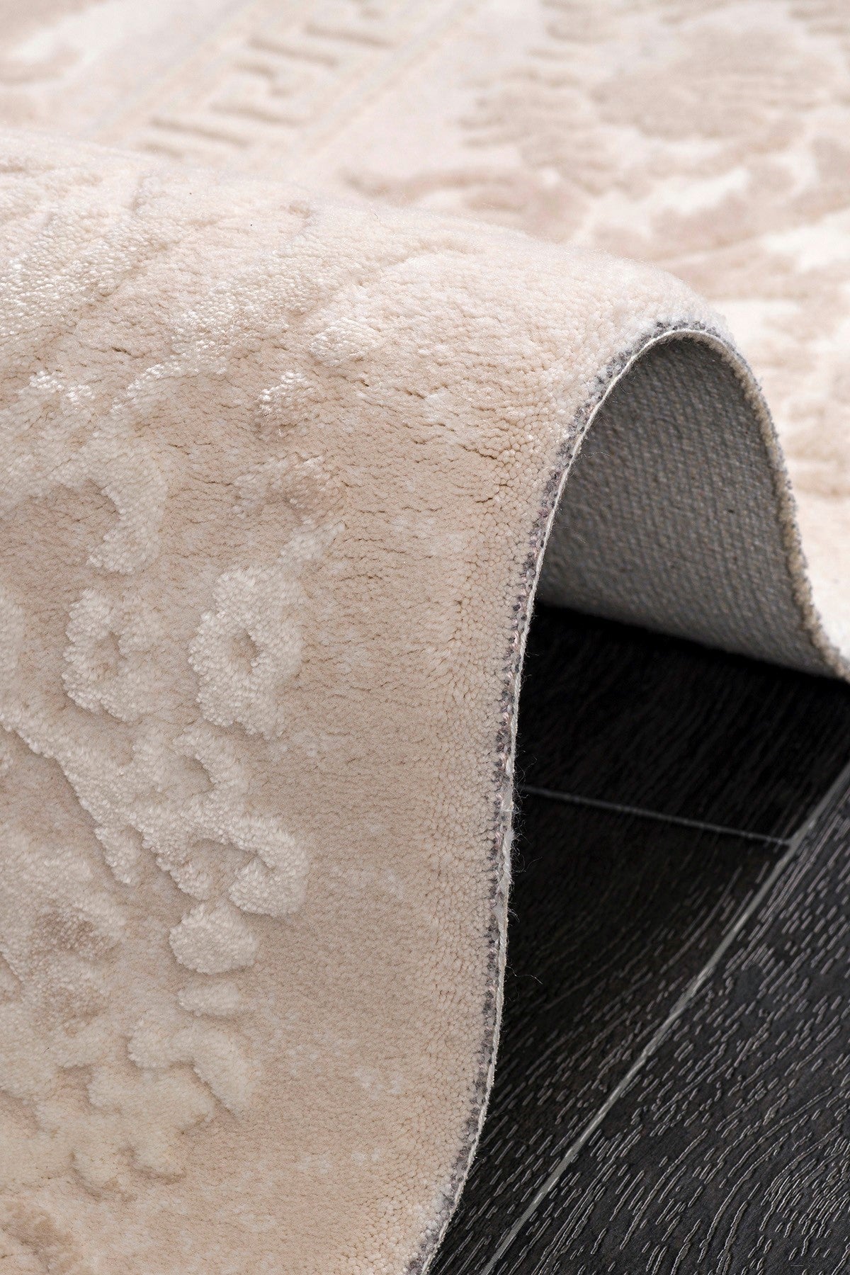 Elkenz 7566 Ekru Uzun Ömürlü Yumuşak Dokulu Salon Mutfak Koridor Oturma Odası Yolluk Halı