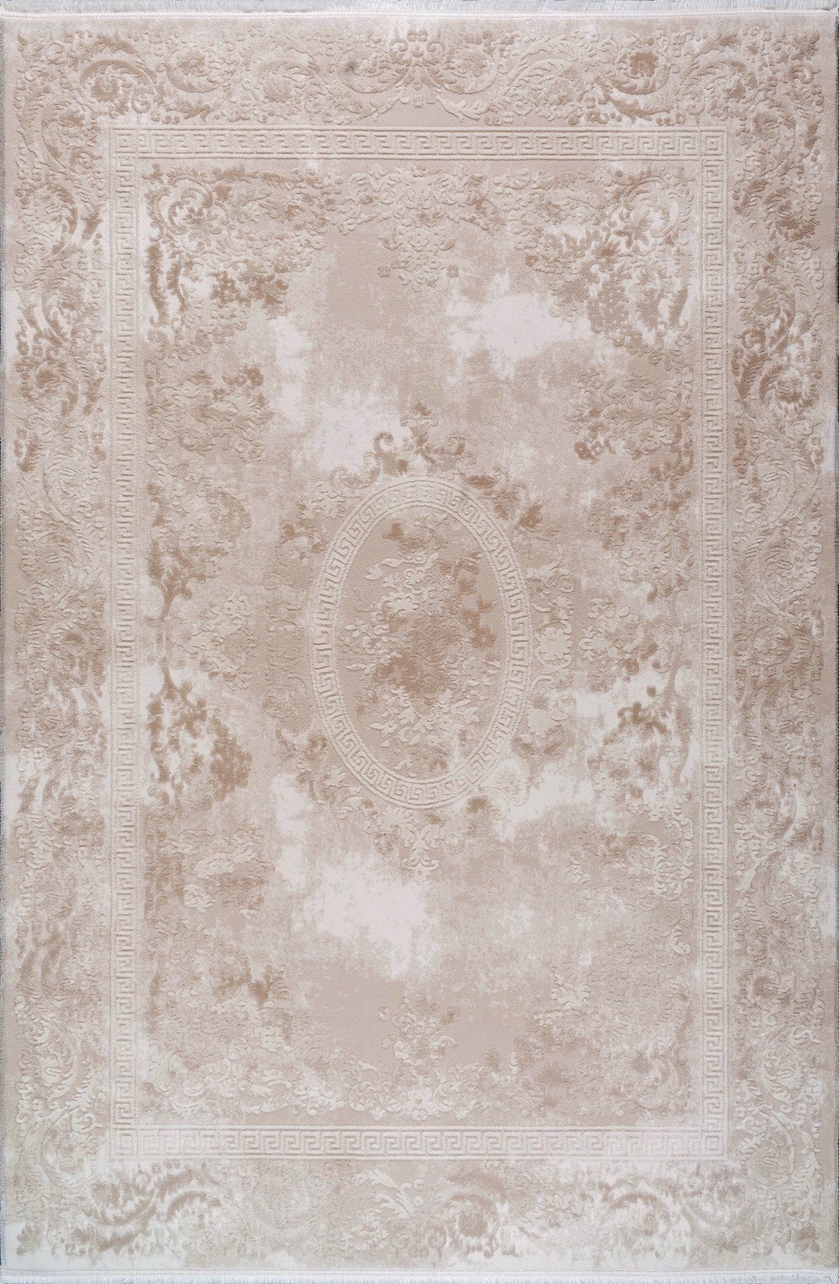 Elkenz 7566 Ekru Uzun Ömürlü Yumuşak Dokulu Salon Mutfak Koridor Oturma Odası Yolluk Halı