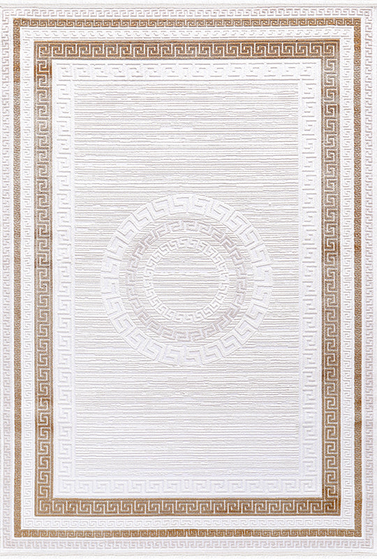 Elkenz EK005 Beyaz Uzun Ömürlü Yumuşak Dokulu Salon Mutfak Koridor Oturma Odası Yolluk Halı