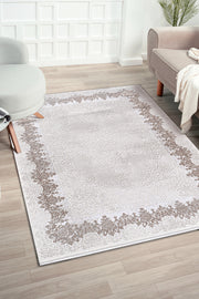 Elkenz EK010 Beyaz Uzun Ömürlü Yumuşak Dokulu Salon Mutfak Koridor Oturma Odası Yolluk Halı