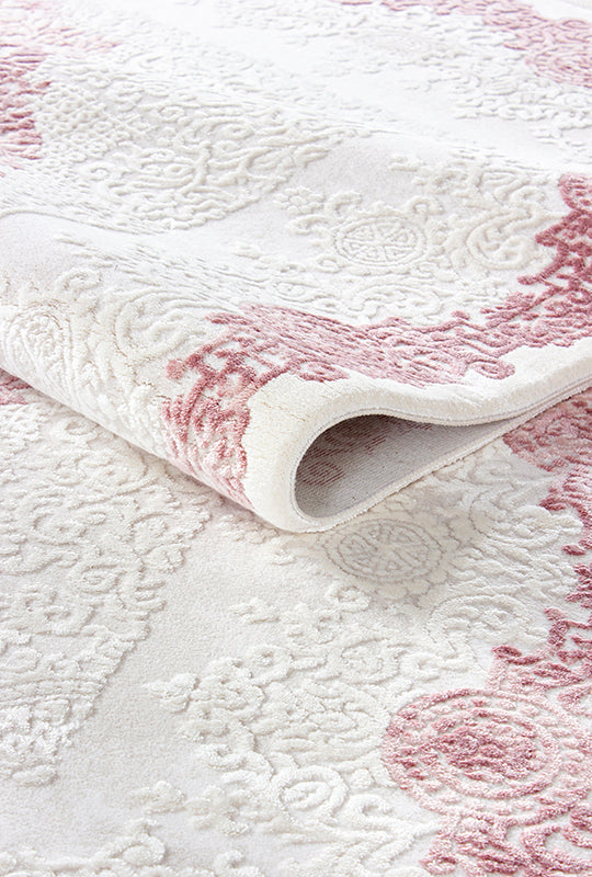 Elkenz EK011 Beyaz Uzun Ömürlü Yumuşak Dokulu Salon Mutfak Koridor Oturma Odası Yolluk Halı