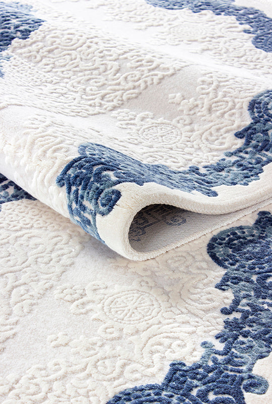 Elkenz EK012 Beyaz Uzun Ömürlü Yumuşak Dokulu Salon Mutfak Koridor Oturma Odası Yolluk Halı