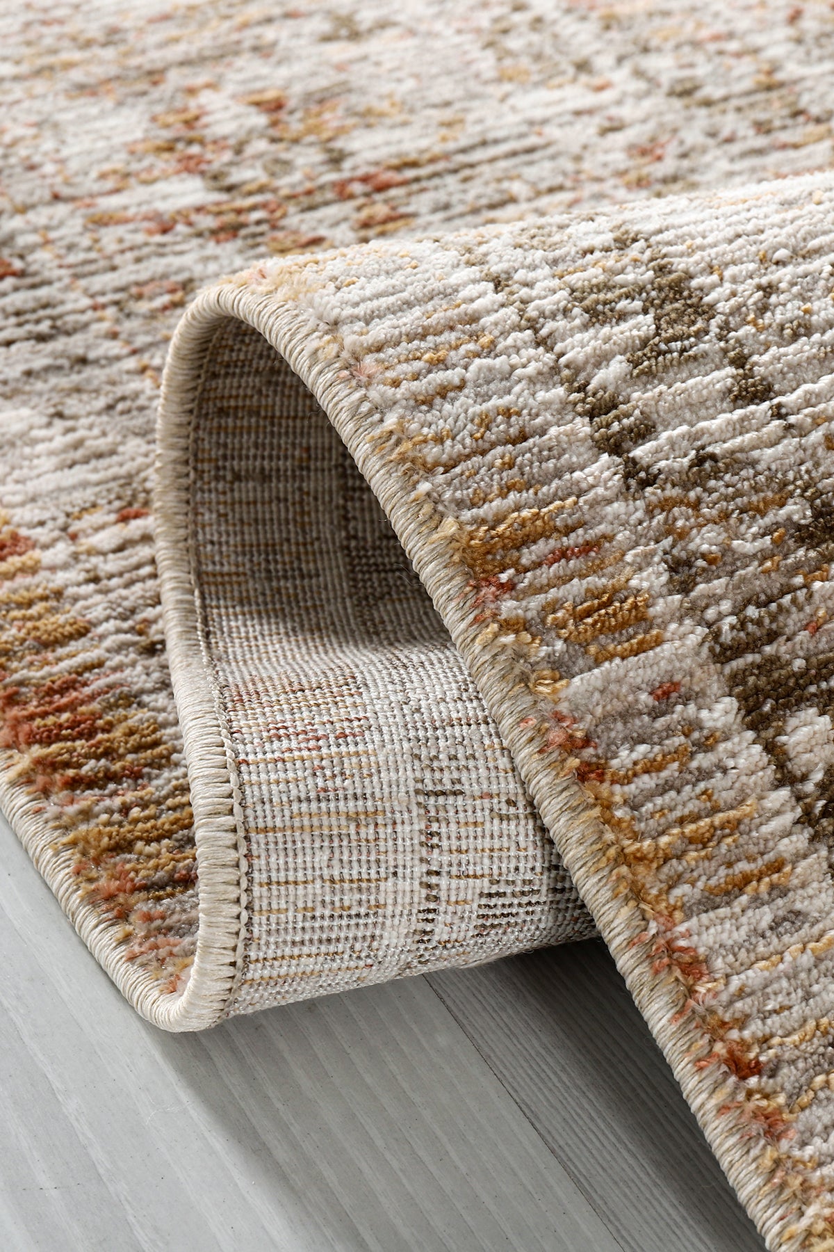 Flora FL006 Çok Renkli Hav Toz Vermez Salon Mutfak Koridor Oturma Odası Yolluk Halı Makine Halısı