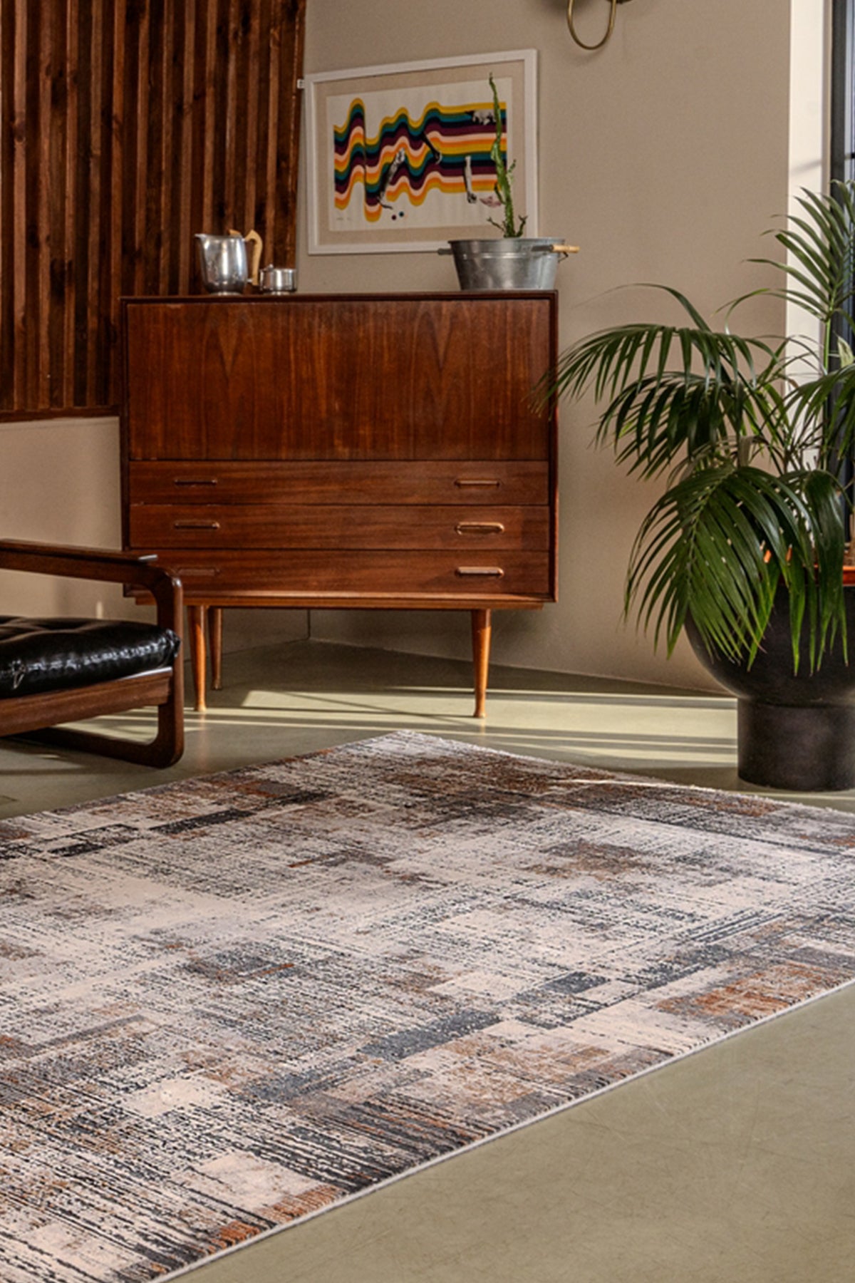 Gallery 1159 Bej Uzun Ömürlü Yumuşak Dokulu Salon Mutfak Koridor Oturma Odası Yolluk Halı