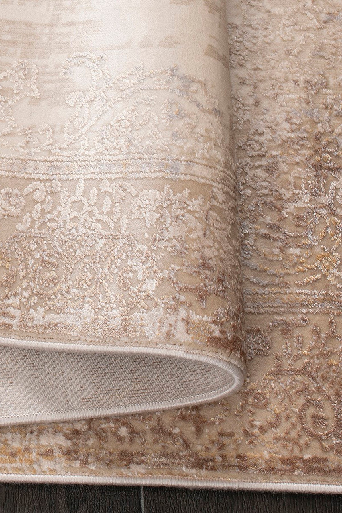 Gallery 1160 Bej Uzun Ömürlü Yumuşak Dokulu Salon Mutfak Koridor Oturma Odası Yolluk Halı