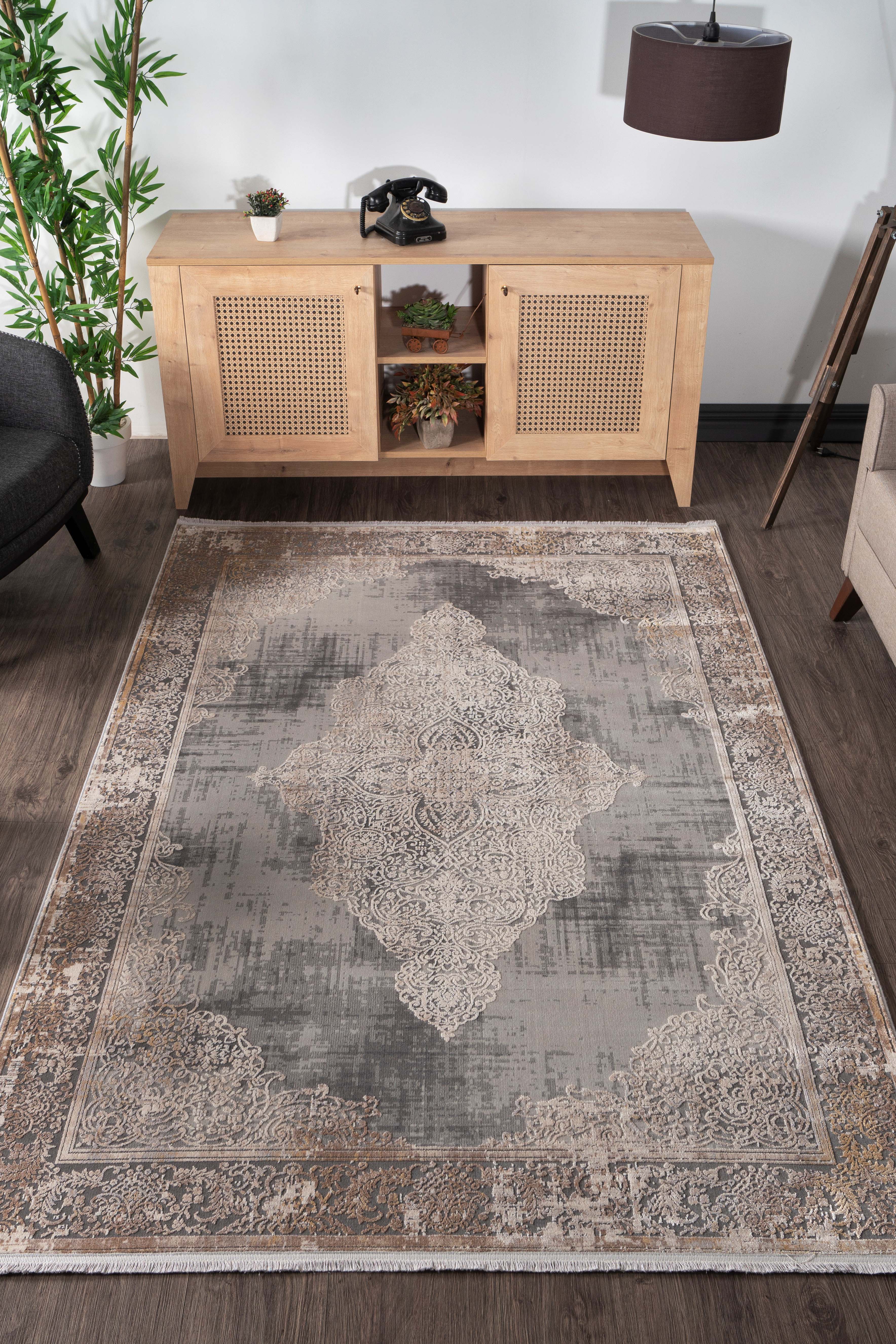 Gallery 1161 Beige Durable Soft Textured Living Room Kitchen Hallway Sitting Room Runner Rug
