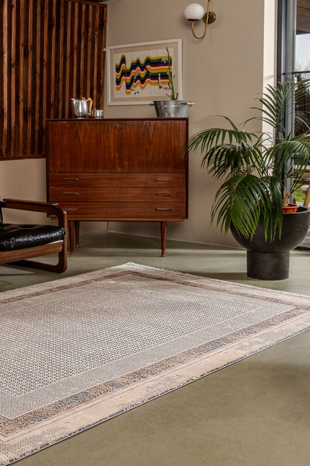 Gallery 1162 Bej Uzun Ömürlü Yumuşak Dokulu Salon Mutfak Koridor Oturma Odası Yolluk Halı