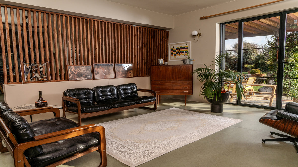 Gallery 1163 Beige Strapazierfähiger, weicher Läuferteppich für Wohnzimmer, Küche, Flur oder Aufenthaltsraum