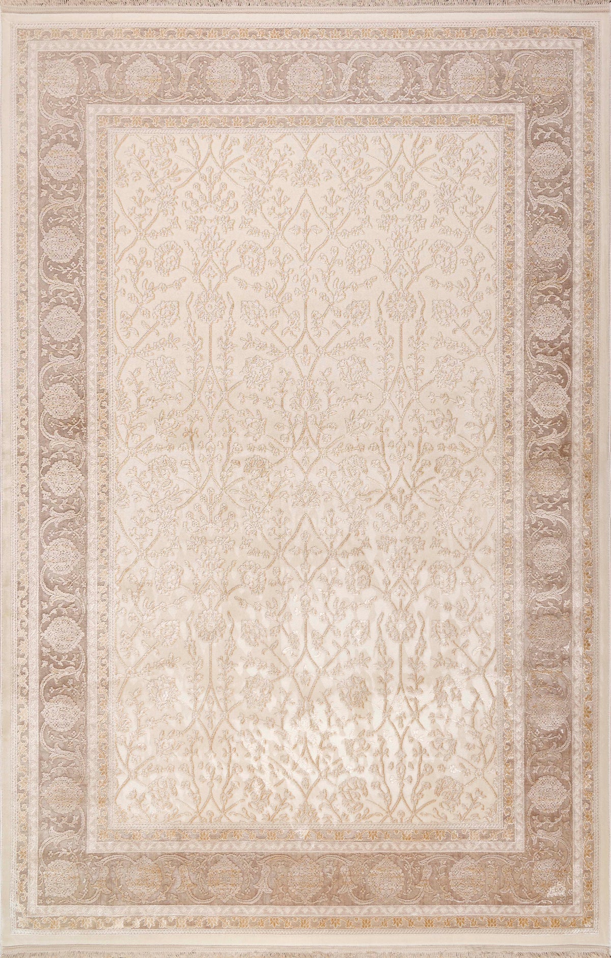 Gallery 1163 Beige Strapazierfähiger, weicher Läuferteppich für Wohnzimmer, Küche, Flur oder Aufenthaltsraum