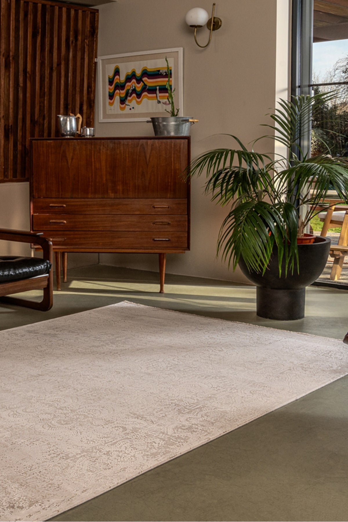 Gallery 1303 Bej Uzun Ömürlü Yumuşak Dokulu Salon Mutfak Koridor Oturma Odası Yolluk Halı