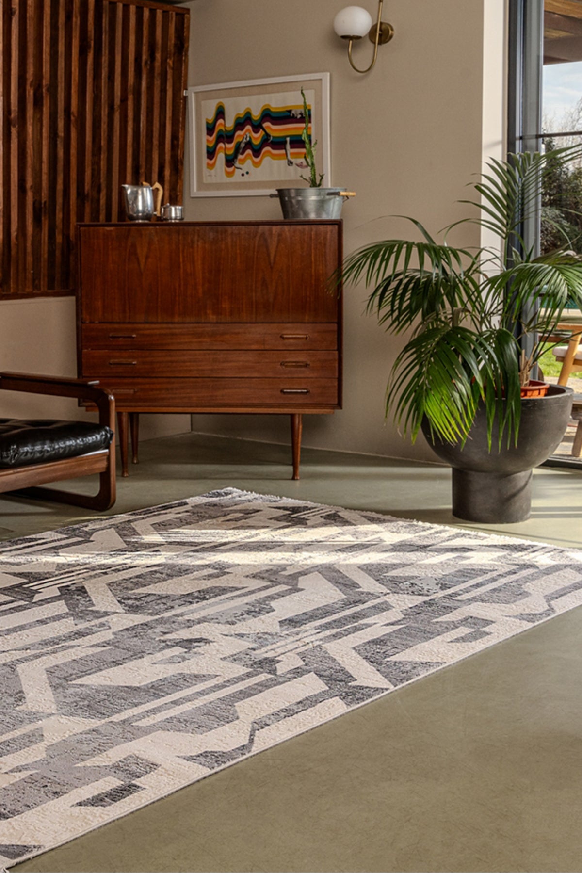 Gallery 1306 Beyaz-Bej Uzun Ömürlü Yumuşak Dokulu Salon Mutfak Koridor Oturma Odası Yolluk Halı