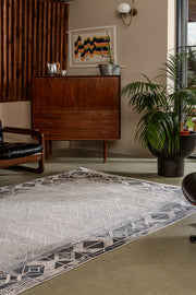 Gallery 1307 Antrasit-Gri Uzun Ömürlü Yumuşak Dokulu Salon Mutfak Koridor Oturma Odası Yolluk Halı