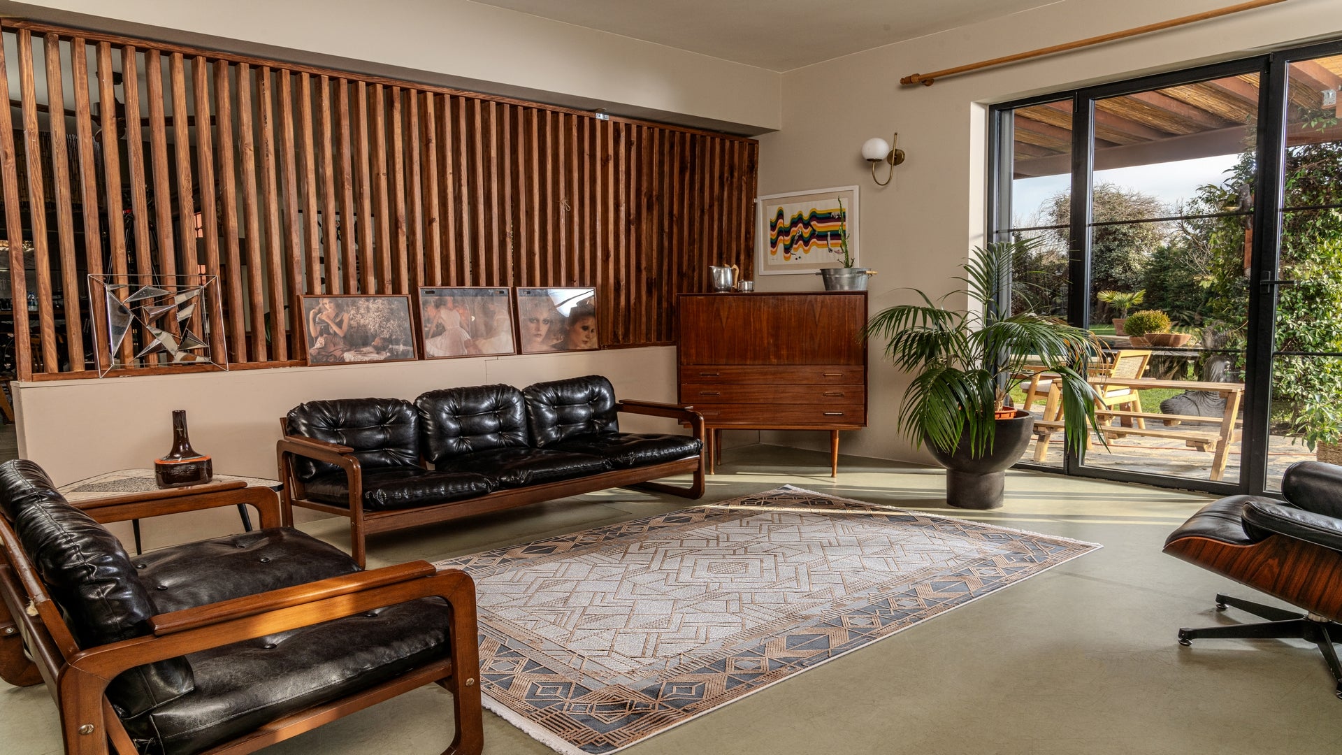 Gallery 1308 Antrasit-Bej Uzun Ömürlü Yumuşak Dokulu Salon Mutfak Koridor Oturma Odası Yolluk Halı