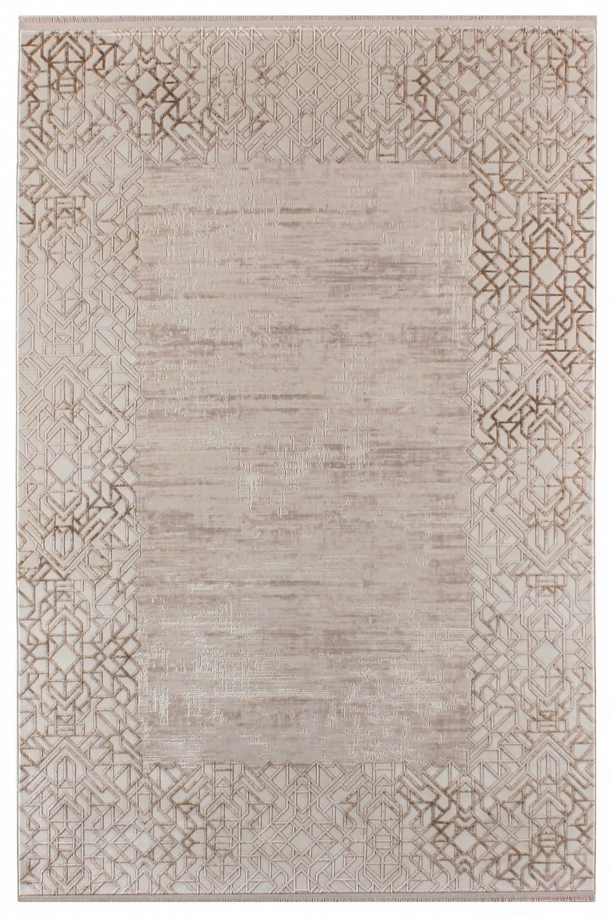 Gallery A0241 Beige Strapazierfähiger, weicher Läufer für Wohnzimmer, Küche, Flur oder Aufenthaltsraum