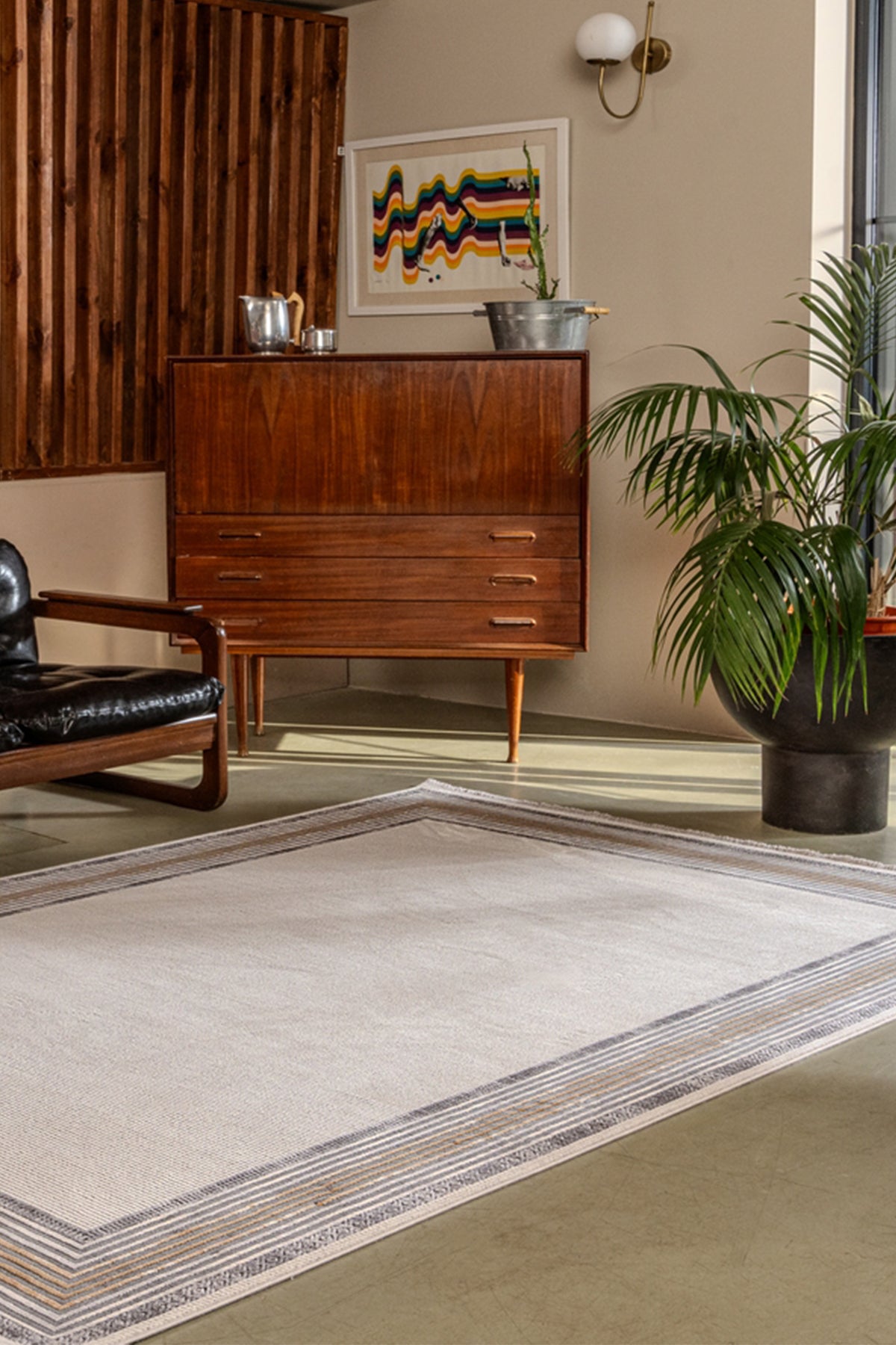 Gallery A0310 Bej Uzun Ömürlü Yumuşak Dokulu Salon Mutfak Koridor Oturma Odası Yolluk Halı