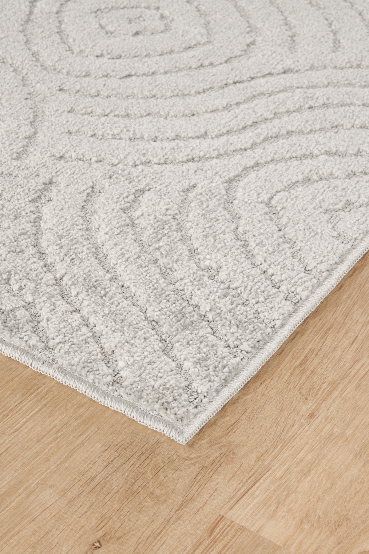 Gri Yumuşak Dokulu Uzun Ömürlü Lateks Kaymaz Taban Salon Oturma Odası Mutfak Koridor Halı Rivon RN04