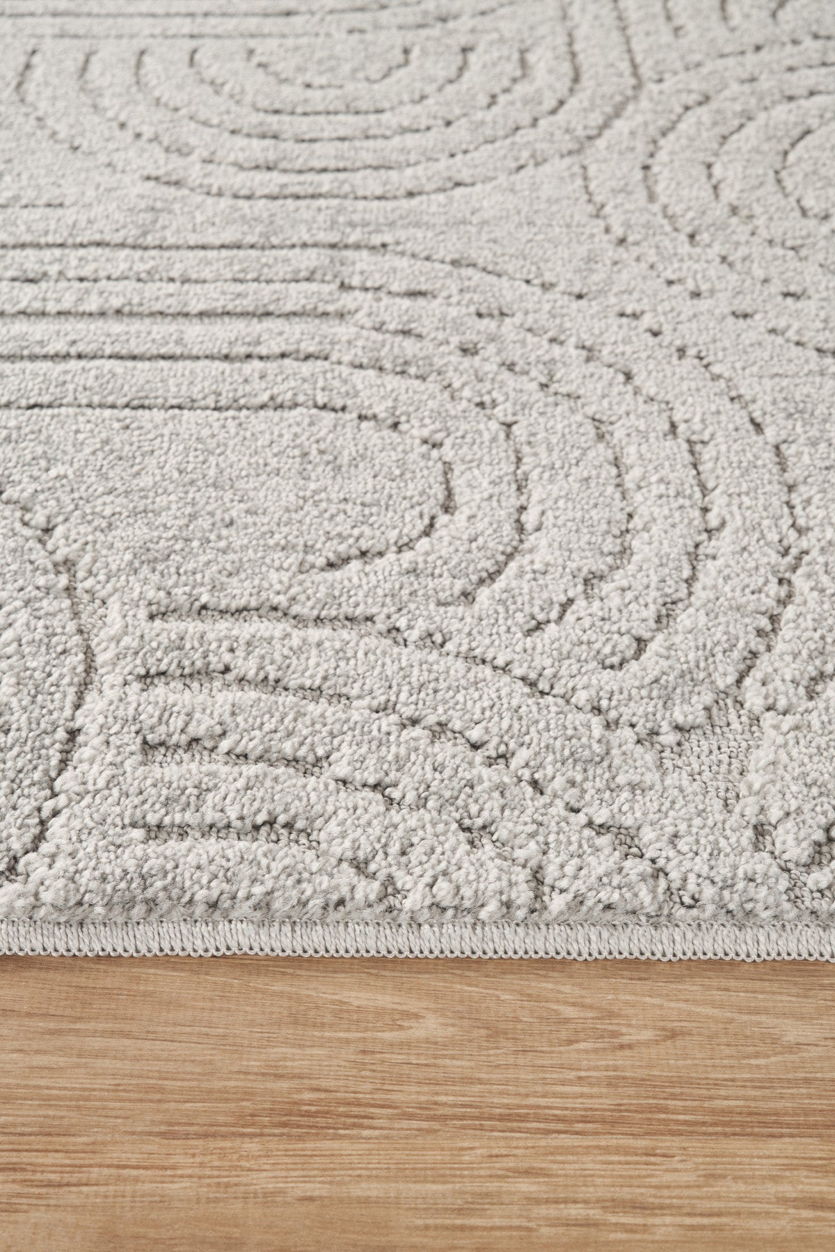 Gri Yumuşak Dokulu Uzun Ömürlü Lateks Kaymaz Taban Salon Oturma Odası Mutfak Koridor Halı Rivon RN07