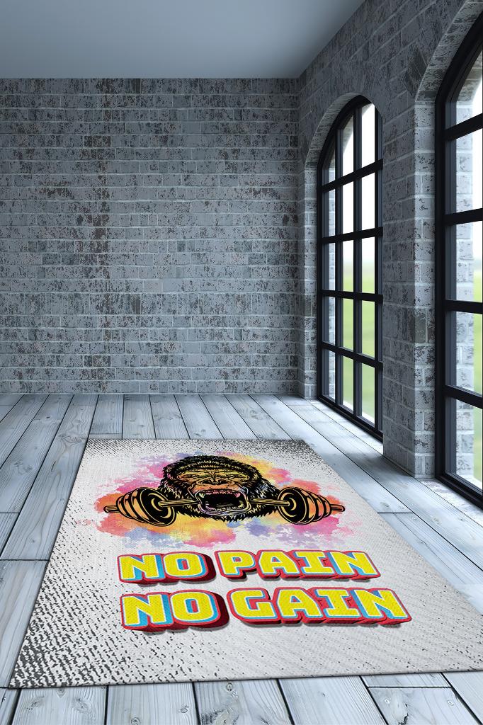Homshtag Acı Yoksa Kazanç Yok Çok Renkli Halı Sporcular ve Spor Halısı Spor Severler İçin Halı